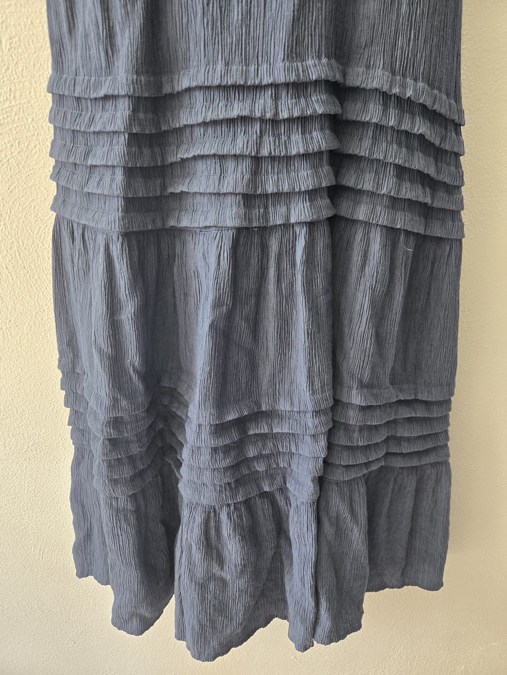 Navy Ruffle-Strap Maxi Dress - Picture 3 of 8